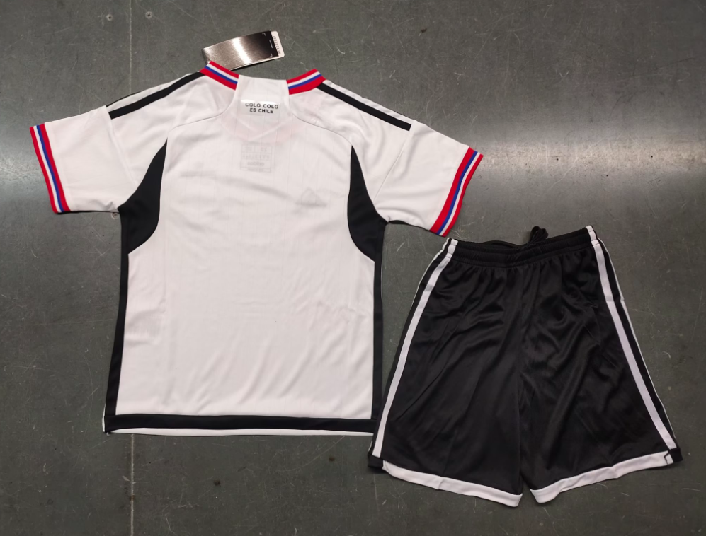 23/24 Colo Colo Home Football Shirt Kids Size Suit-mysite Custom Football Kit- Nextkits