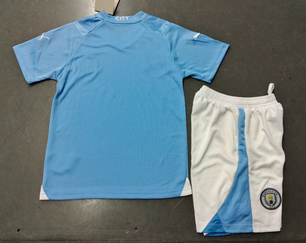 23/24 Manchester City Authentic Home Football Jersey Kids Size Suit-mysite Custom Football Kit- Nextkits
