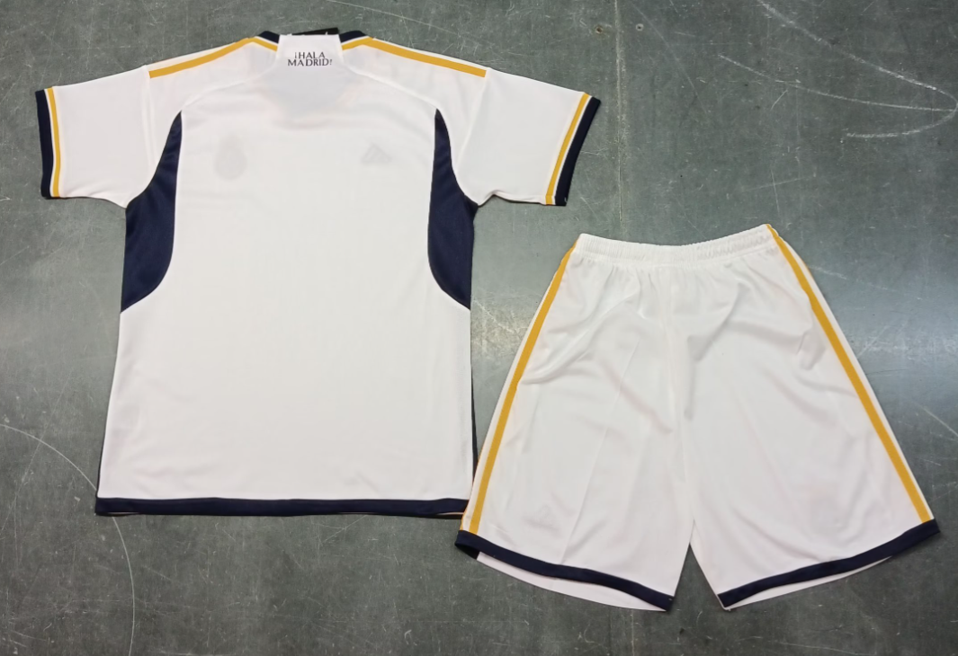 23/24 Real Madrid Home Football Shirt Kids Size Suit-mysite Custom Football Kit- Nextkits
