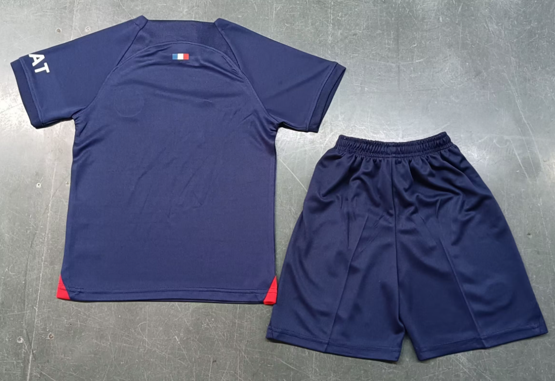 23/24 Paris Saint-Germain Home Football Shirt Kids Size Suit-mysite Custom Football Kit- Nextkits