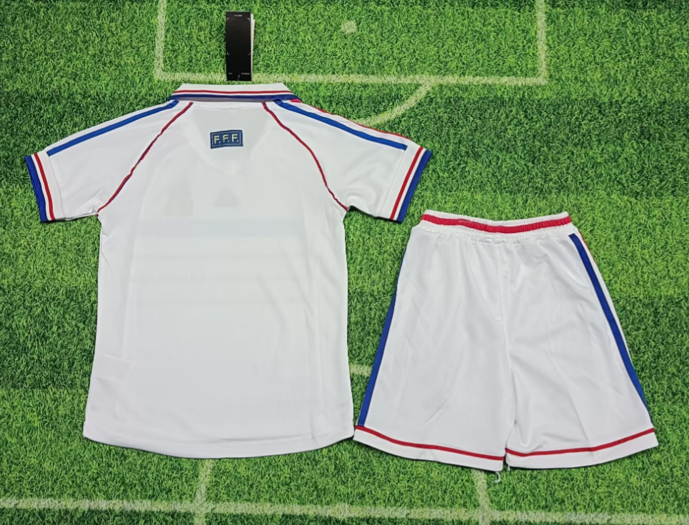 1998 Retro France Away Football Shirt Kids Size Suit-mysite Custom Football Kit- Nextkits