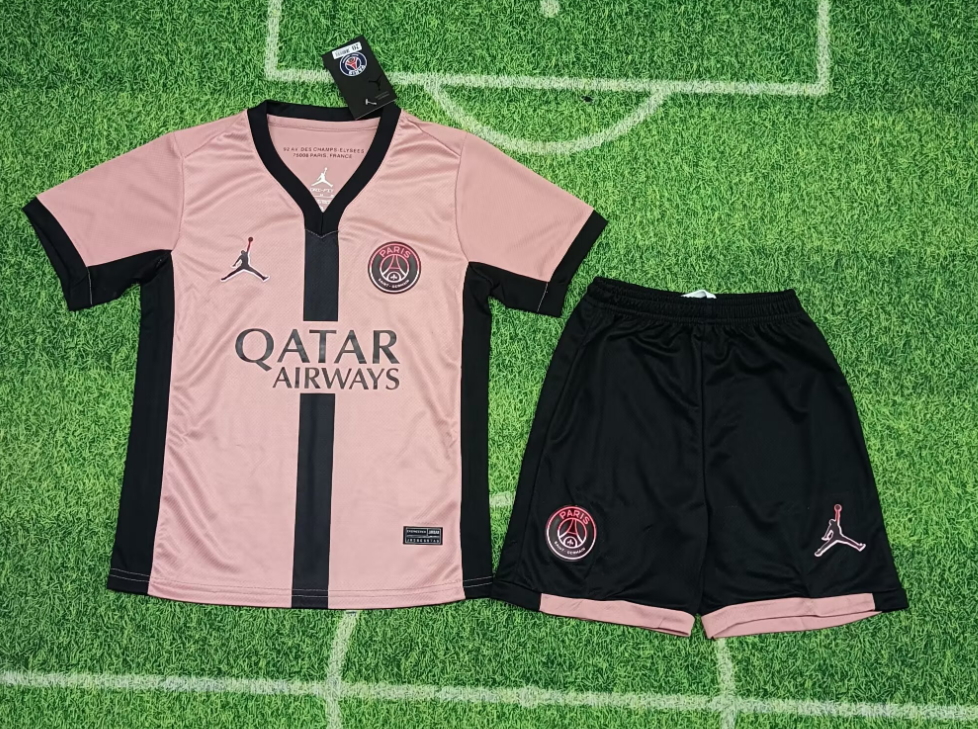 24/25 Paris Saint-Germain Third Away Football Shirt Kids Size Suit-mysite Custom Football Kit- Nextkits