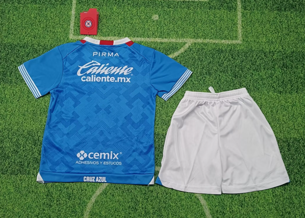 24/25 Cruz Azul Home Football Shirt Kids Size Suit-mysite Custom Football Kit- Nextkits