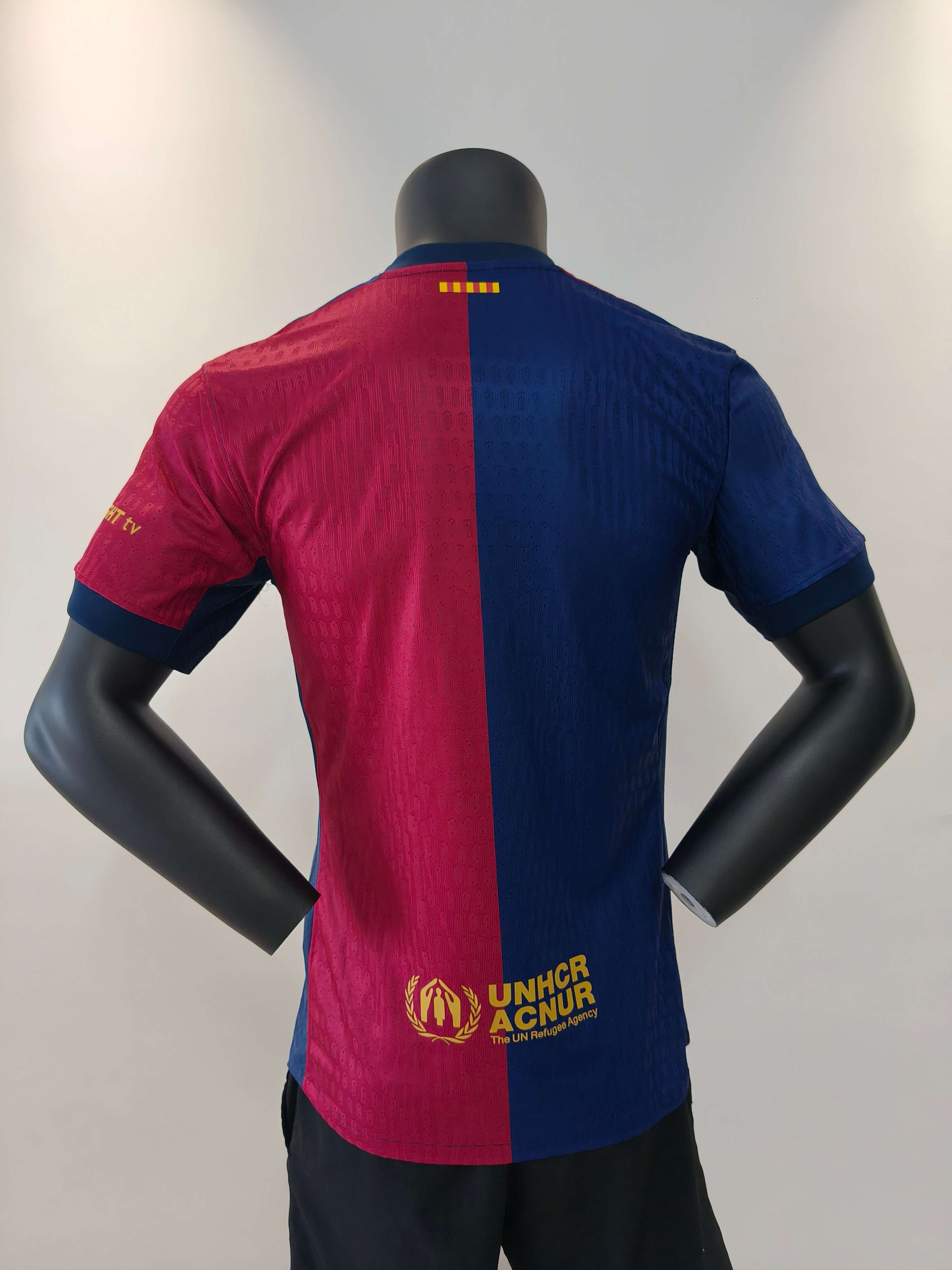 24/25 Player Version Barcelona Home Football Shirt(No Advertise)-mysite Custom Football Kit- Nextkits