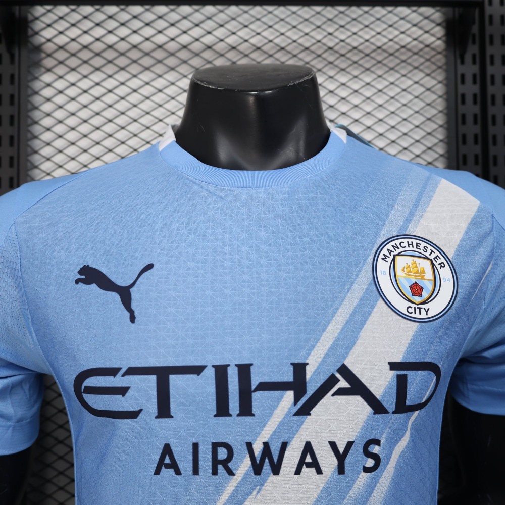 25/26 Player Version Manchester City Home Football Shirt-mysite Custom Football Kit- Nextkits