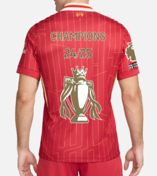 24/25 Liverpool Champions Home Soccer Jersey-mysite Custom Football Kit- Nextkits