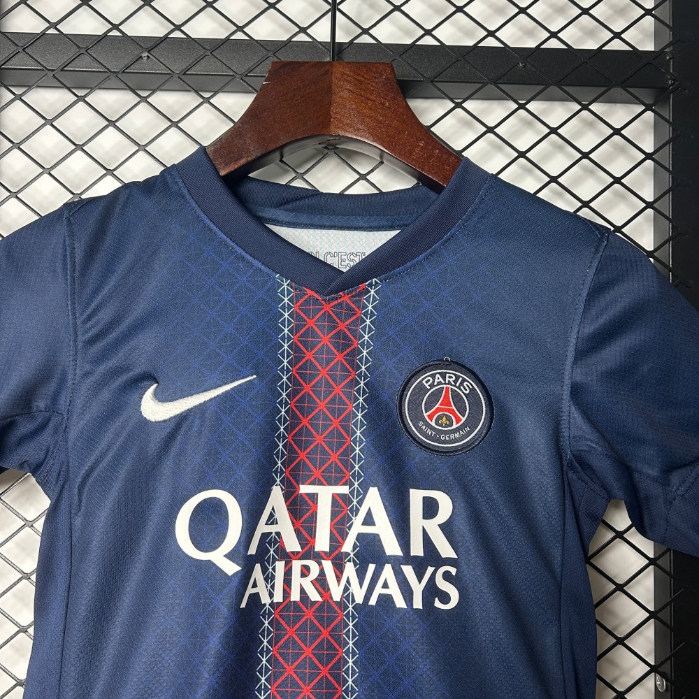 25/26 Paris Saint-Germain Home Football Shirt Kids Size Suit-mysite Custom Football Kit- Nextkits