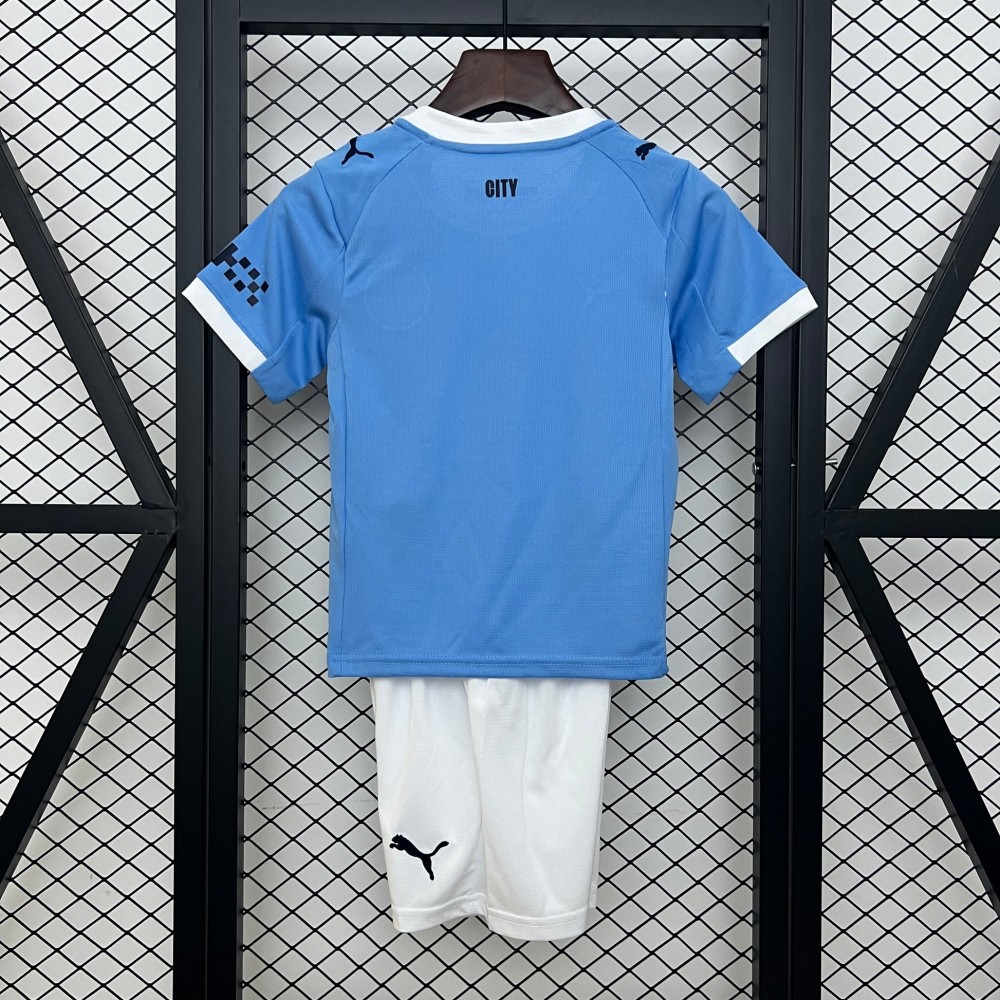 25/26 Manchester City Home Football Shirt Kids Size Suit-mysite Custom Football Kit- Nextkits