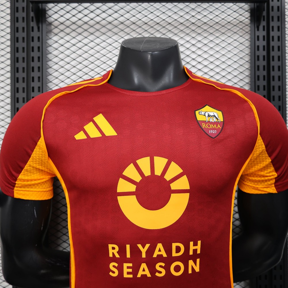 25/26 Player Version Roma Home Football Shirt-mysite Custom Football Kit- Nextkits