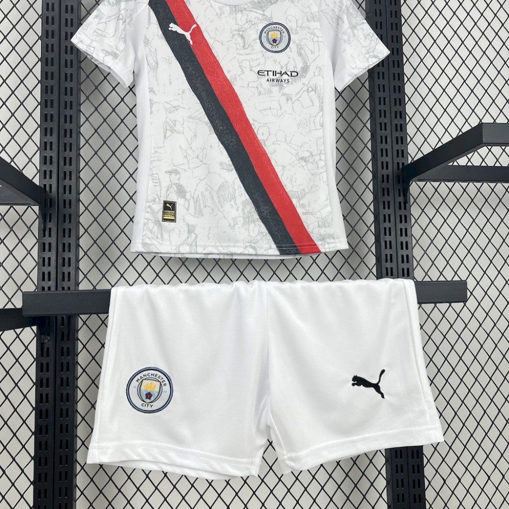 25/26 Manchester City Away Football Shirt Kids Size Suit-mysite Custom Football Kit- Nextkits