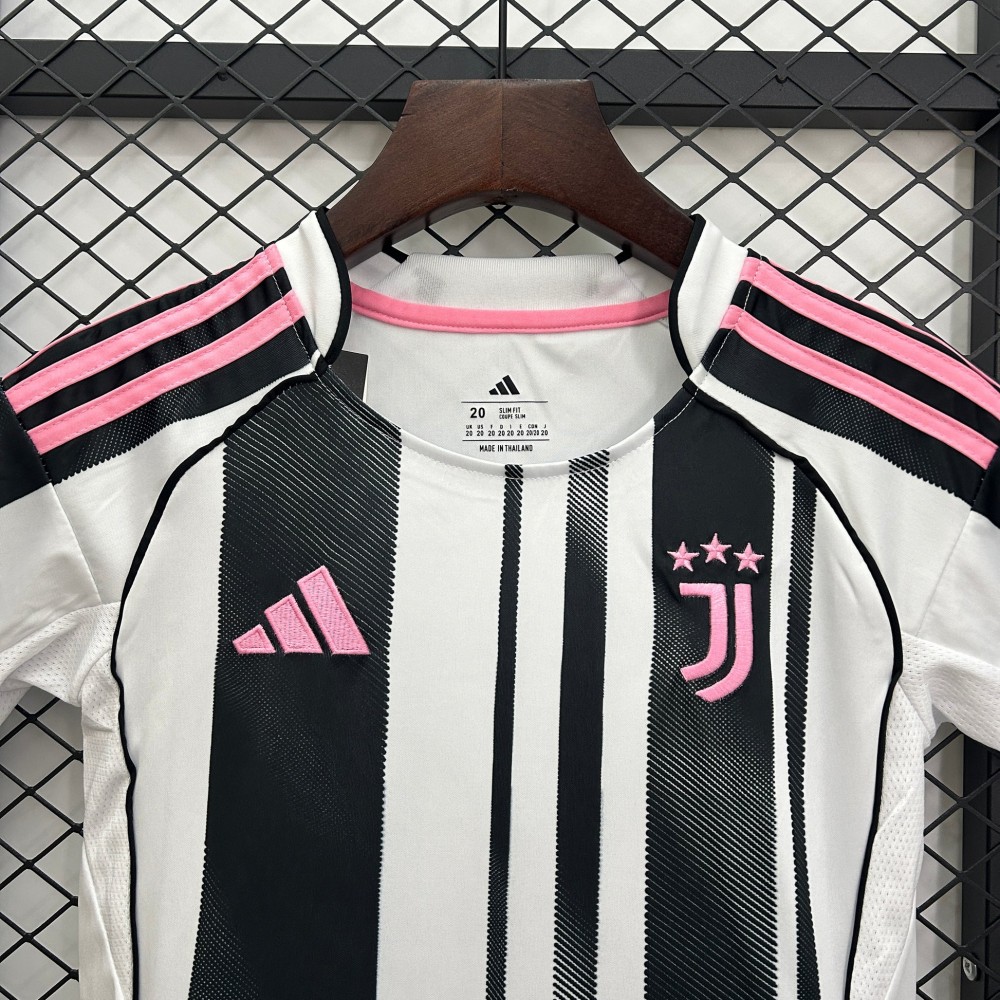 25/26 Juventus Home Football Shirt Kids Size Suit-mysite Custom Football Kit- Nextkits