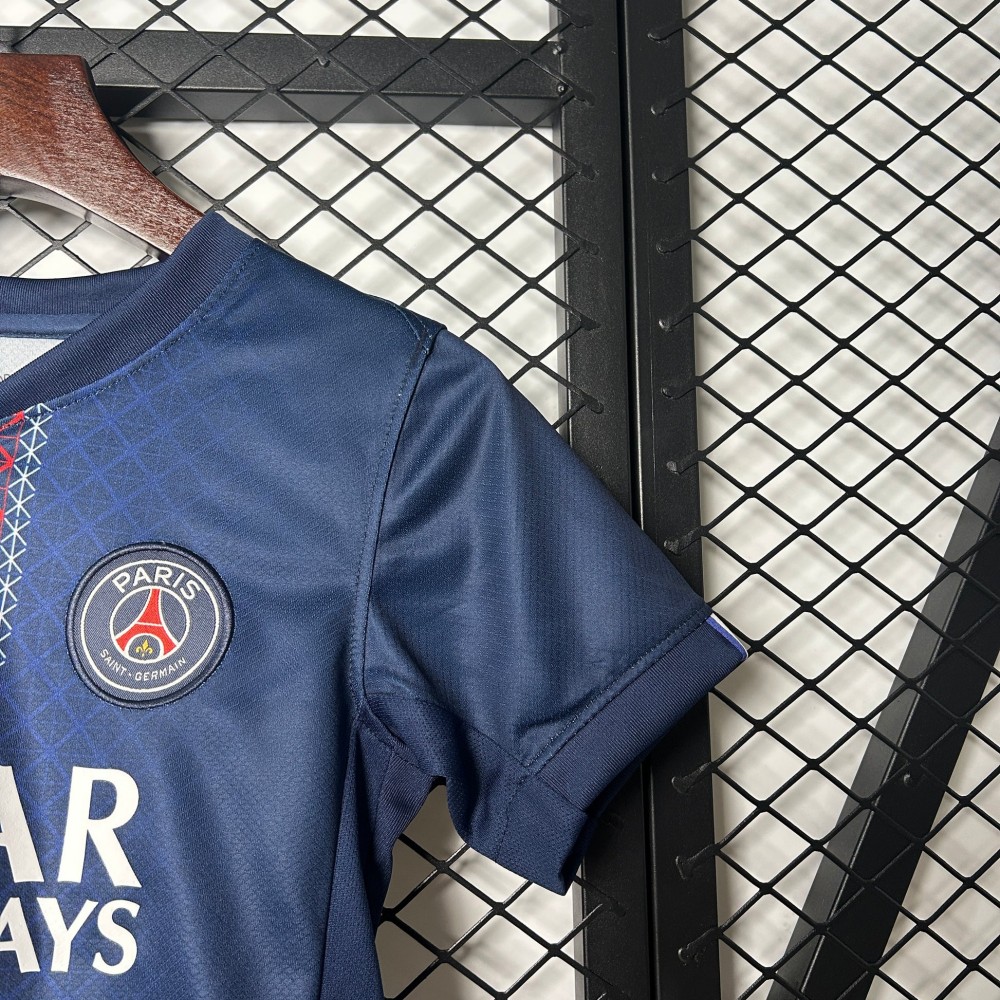 25/26 Paris Saint-Germain Home Football Shirt Kids Size Suit-mysite Custom Football Kit- Nextkits